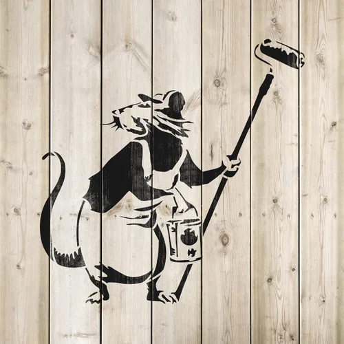 Miniatura 4 de Banksy - Lienzo artístico, kit de plantillas, juego de plantillas de graffiti, arte de pared