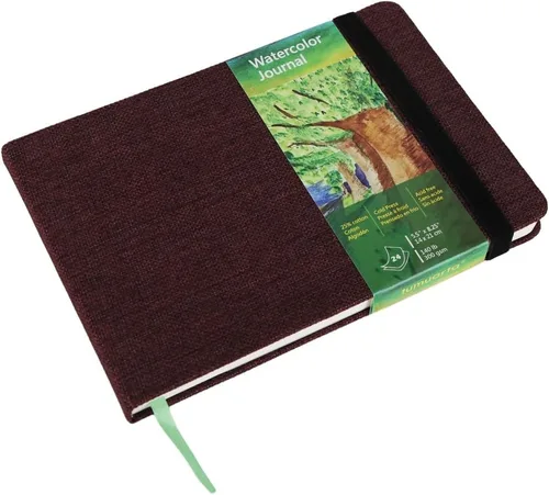 Miniatura 16 de tumuarta Cuaderno de Acuarela Cuadrado, 5.5x5”, 140 LB, 300 GSM, Papel de Algodón, Prensado en Frío, 24 Hojas, 48 Páginas, Libros de Papel de Gris
