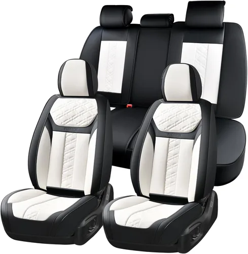 Miniatura 19 de FLORICH Fundas de asiento delantero, 2 piezas, fundas de asiento para automóviles, fundas de asiento universales de cuero de lujo, accesorios