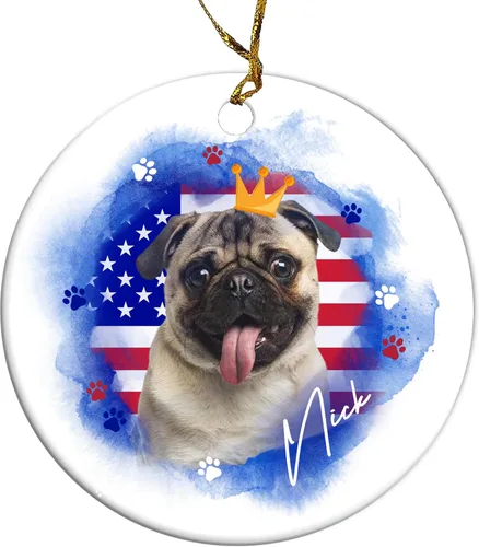 Miniatura 14 de Adorno personalizado para foto de perro, adorno de Navidad personalizado para mascotas 2023, regalos de Navidad personalizados para cachorros
