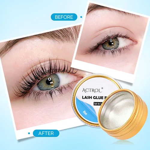 Miniatura 2 de ACTROL Bálsamo de pegamento para levantar pestañas, permanente, aloe de sujeción fuerte, para pestañas y cejas, pegamento para cejas adhesivo