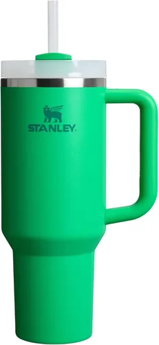 Miniatura 129 de Stanley Quencher H2.0 - Vaso de acero inoxidable con asa, pajilla y tapa FlowState giratoria de 3 posiciones; aislamiento térmico, sin BPA; apto