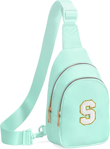Miniatura 72 de Regalos de cumpleaños Viverte para niñas de 7, 8, 9, 10, 11, 12, 13 años, pequeño bolso cruzado de hombro con inicial, bolso cruzado de hombro