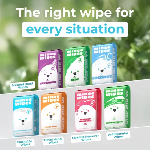 Miniatura 9 de Impossibly Compact - Toallitas desechables de viaje, 99.5% de agua y aloe, seguras para pieles sensibles e hipoalergénicas, esenciales de viaje