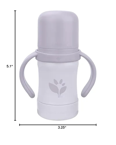 Miniatura 3 de green sprouts Sprout Ware Sip & Straw 6oz, 6mo+, plástico vegetal, silicona curada con platino, apto para lavavajillas, crece con el bebé, probado