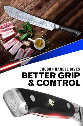 Miniatura 4 de DALSTRONG Shogun Series ELITE - Cuchillo de carnicero con nariz de toro - 10 pulgadas - Acero japonés AUS-10V Super Steel - Tratamiento térmico al