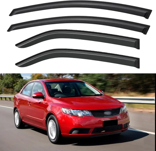 Miniatura 239 de YQAUTEC Viseras de Ventana Protectores de Lluvia para Honda Civic 2022 2023 2024 2025 2026, Deflectores de Viento de Ventilación de Ventana Fuera
