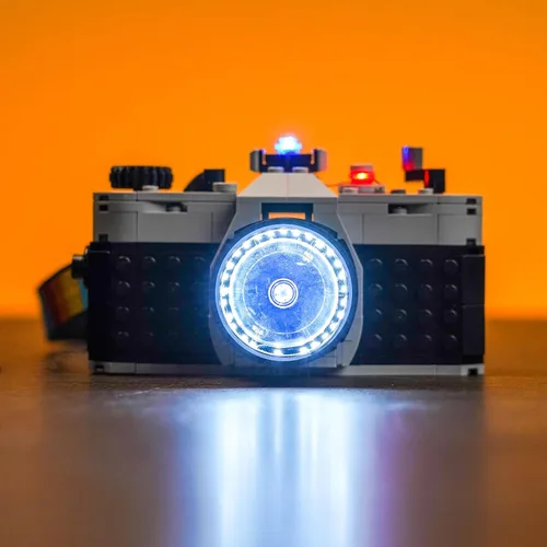 Miniatura 3 de VONADO Kit de luz LED compatible con LEGO Retro Camera 31147 Creator, accesorios de juego de iluminación creativa
