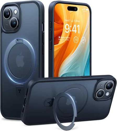 Miniatura 18 de TORRAS Funda magnética con función atril para iPhone 13/iPhone 14 [compatible con MagSafe], soporte resistente y versátil, grado militar, a prueba