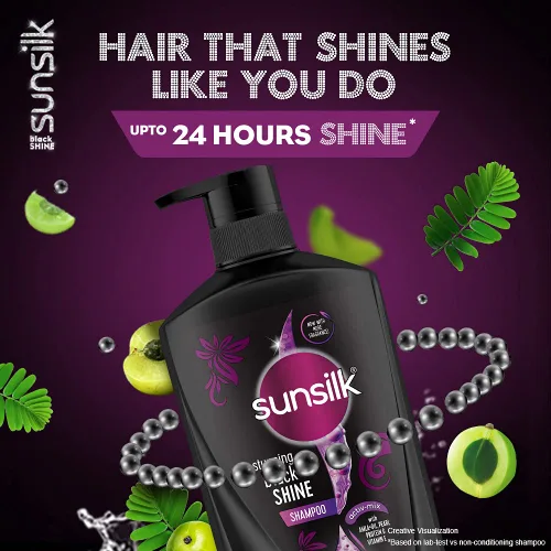 Miniatura 8 de Sunsilk Impresionante champú Black Shine, 22.0 fl oz
