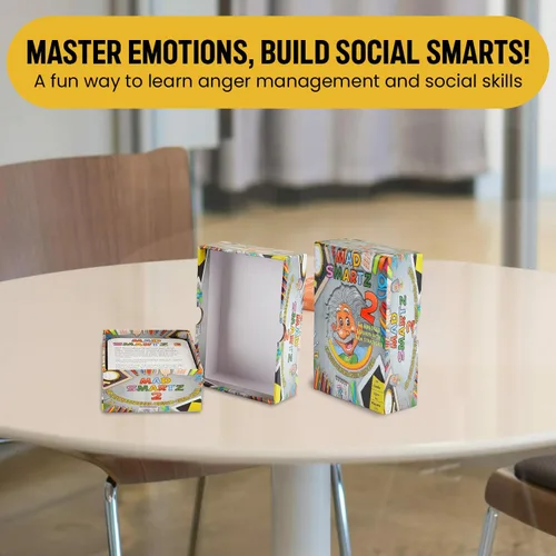 Miniatura 2 de Thought-Spot Mad Smartz - Juego de gestión de la ira y habilidades sociales para niños y adolescentes Herramienta de control de impulsos y TCC
