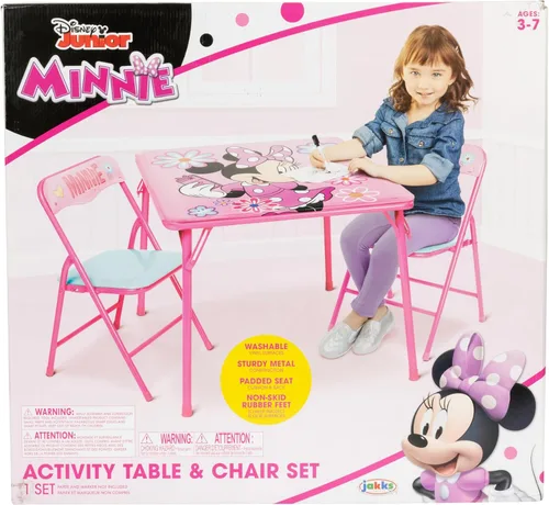 Miniatura 7 de Minnie Mouse Juego de Mesa y Sillas para Niños y Niños Pequeños de 36 Meses Hasta 7 Años, Incluye: 1 Mesa