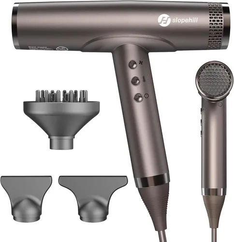 Miniatura 8 de slopehill Secador de Cabello Iónico Profesional con Difusor - Ligero, Compacto, Potente y Rápido Secador de Salón con Motor sin Escobillas de Alta