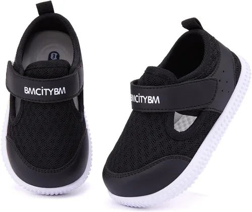 Miniatura 46 de BMCiTYBM Zapatos de bebé para niños pequeños, zapatillas de malla transpirable antideslizantes