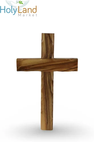 Miniatura 2 de Cruz de madera de olivo de Belén con un certificado y una tarjeta con una Oración al Señor, Madera, 8 pulgadas