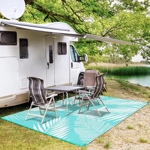 Miniatura 5 de GENIMO - Tapete reversible e impermeable para patios y exteriores, oferta, paja de plástico, para áreas grandes, campamentos, RV, pícnics, terrazas