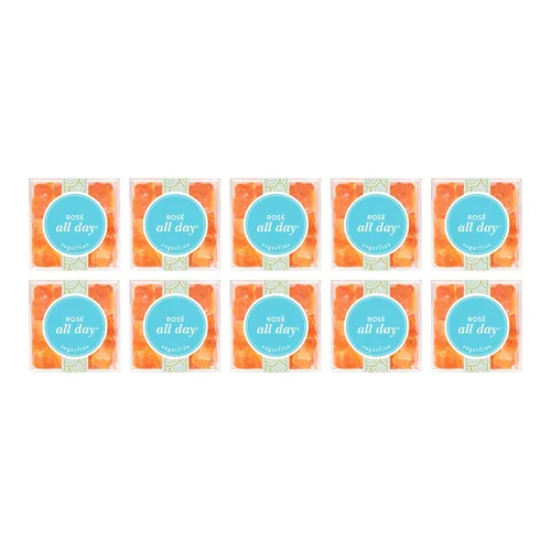 Miniatura 10 de Sugarfina Rose All Day Bears - Gomitas de oso pequeño cubo de caramelo, 3.8 onzas, 1 unidad