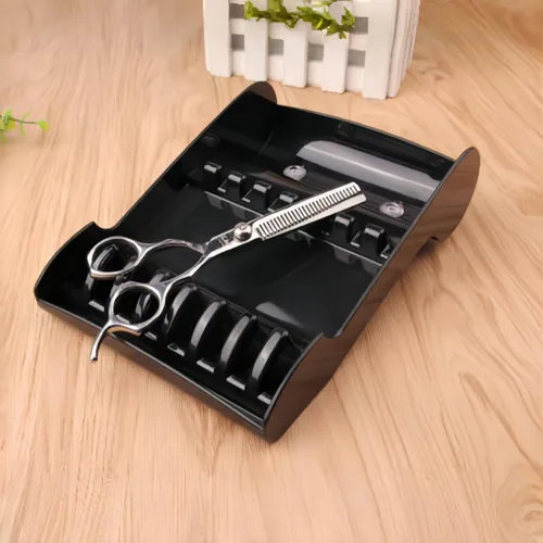 Miniatura 6 de Tujuna Estante profesional para peluquería, tijeras de peluquería, bandeja de almacenamiento, bandeja de almacenamiento de tijeras de ABS disponible