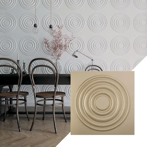 Miniatura 44 de Ekena Millwork WP20X20WDWH 19 5/8 pulgadas de ancho x 19 5/8 pulgadas de alto Wade EnduraWall Decorativo 3D Panel de pared cubre 2.67 pies cuadrados
