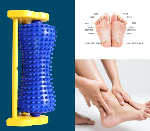 Miniatura 4 de Samroller Rodillo masajeador de pies portátil - Alivio de neuropatía - Terapia del dolor de arco y talón - Masaje de punto de activación - Regalos