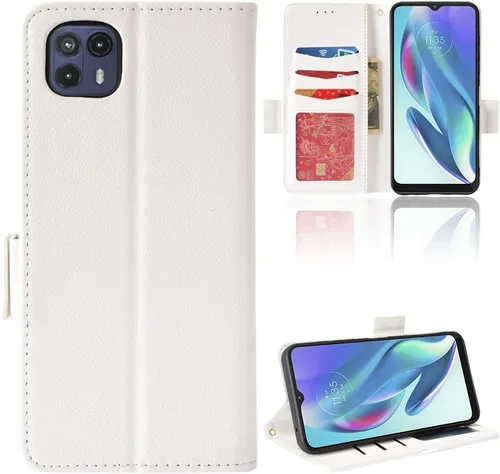 Miniatura 190 de Funda de piel sintética compatible con Motorola Moto E22 4G, funda de piel sintética compatible con Motorola Moto E22i 4G, color negro