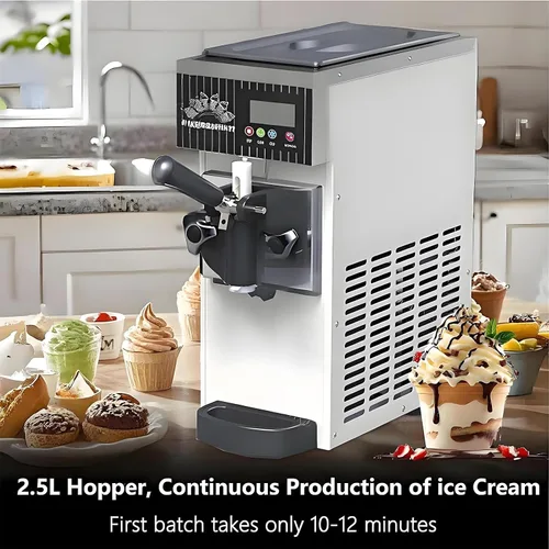 Miniatura 2 de Commercial Ice Cream Maker for Home, Countertop Ice Cream Maker 2.5L/3.5L Capacity, with Auto Clean Function Produces 80-100 Sticks Per Hour