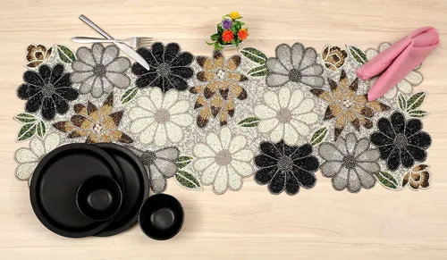 Miniatura 3 de Light & Pro - Camino de mesa decorativo con cuentas