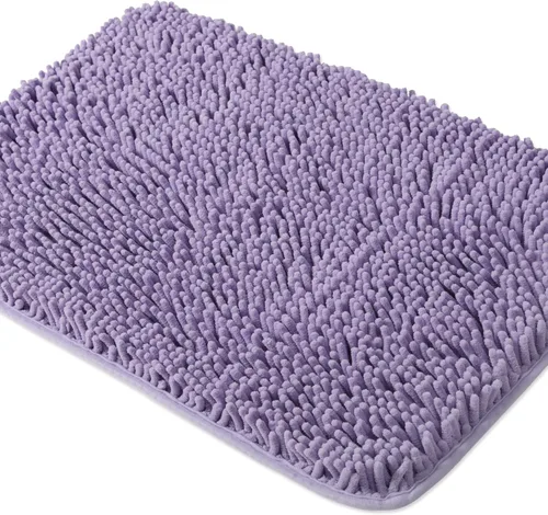 Miniatura 95 de Yeaban Alfombra de pasillo de baño de 24 x 72 pulgadas, antideslizante, alfombra de baño larga de felpilla gruesa, absorbente y lavable, alfombra