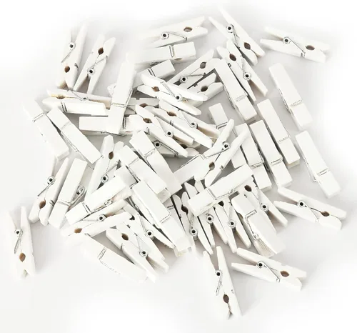 Miniatura 8 de Mini clips para fotos, 128 piezas, pinzas de madera pequeñas de 1.4 pulgadas para tela de bebé, imágenes