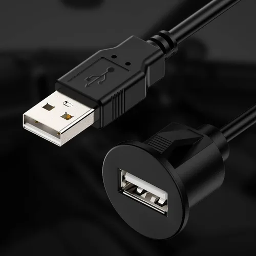 Miniatura 5 de Cable de extensión USB universal para tablero de instrumentos de montaje empotrado para radio de coche estéreo Android Wince unidad principal DVD CD