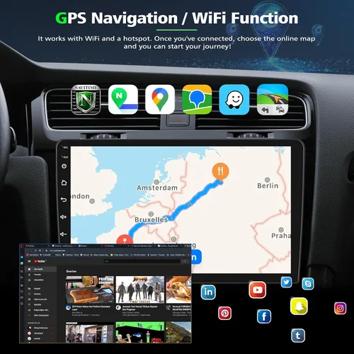 Miniatura 3 de Radio de coche doble DIN de 9.7 pulgadas para Ford F150 2009 2010 2011 2012 2013 2014 pantalla táctil GPS navegación estéreo con CarPlay inalámbrico