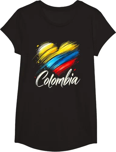 Miniatura 6 de Camiseta de orgullo colombiano con corazón de la bandera de Colombia