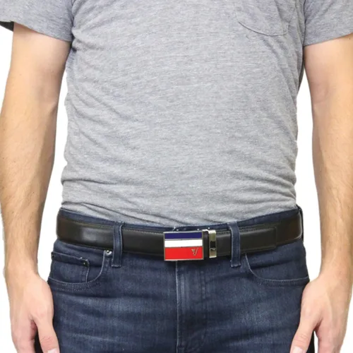 Miniatura 2 de Mission Belt Cinturón de trinquete de cuero para hombre, colección 3Bar