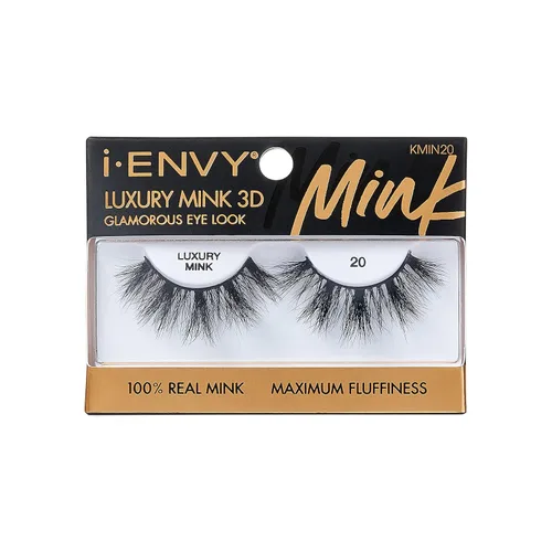 Miniatura 24 de i-ENVY - Pestañas postizas de lujo de la colección de visón, pestañas 100% de visón real, aspecto glamuroso, máxima esponjosidad, ángulo
