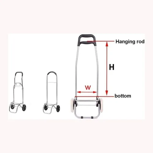 Miniatura 6 de Bolsa de repuesto para carrito de compras de alta capacidad, bolsa de repuesto con bolsillos laterales, bolsa de almacenamiento impermeable de tela