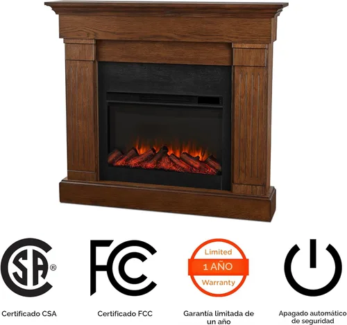 Miniatura 7 de Real Flame chimenea eléctrica (roble de castaña)