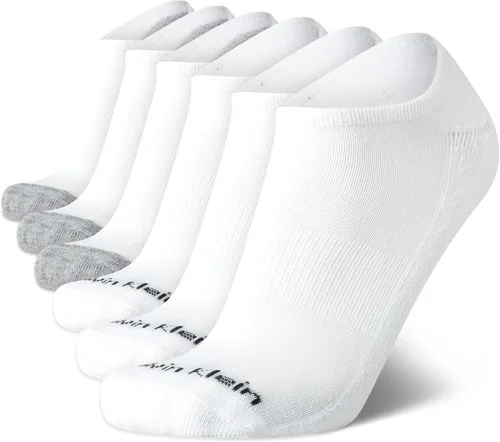 Miniatura 23 de Calvin Klein Calcetines para hombre, mezcla de algodón, acolchados, sin talla, forro de calcetines atléticos (6 unidades)