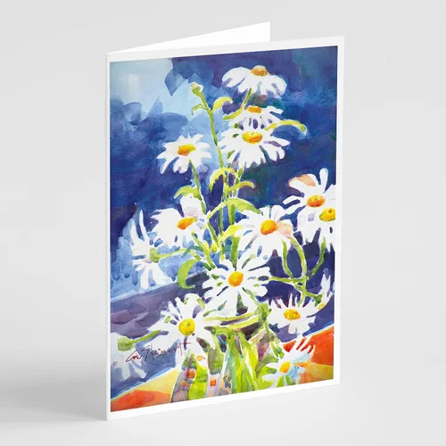 Miniatura 31 de Caroline's Treasures 6077GCA7P Flower - Tarjetas de felicitación y sobres de Aster - Paquete de 8 tarjetas en blanco con sobres, tamaño A7, tarjetas