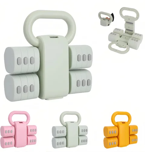 Juego de 2 mancuernas ajustables, 4 en 1, pesas libres para mujeres con ajuste rápido, gimnasio en casa y entrenamiento de ejercicio al aire libre,