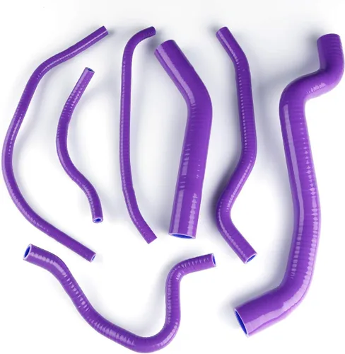 Miniatura 3 de Mangueras de refrigerante de radiador de silicona de rendimiento de 3 capas de 0.177 in 7 piezas para Yamaha FZ1 FZ-1 06 07 08 09 10 (negro)