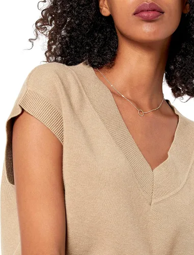 Miniatura 3 de The Drop Chaleco tipo suéter Zhen con cuello en V para mujer