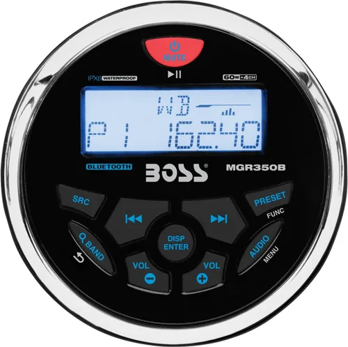 Miniatura 8 de BOSS Audio Systems MCKGB350W.6 - Paquete de receptor y altavoz resistente a la intemperie para uso marítimo - Receptor IPX6, altavoces de 6.5
