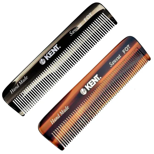 Miniatura 12 de Kent FOT Tokyo - Peine de dientes finos para hombre, peine de bolsillo hecho a mano para viajes, peinado, cabello fino o adelgazante, cuidado