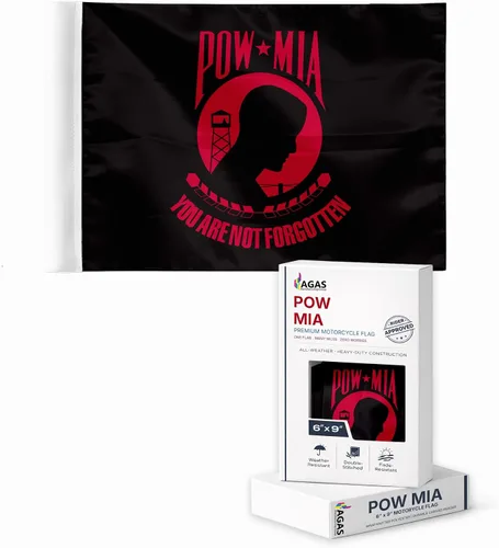Miniatura 19 de AGAS - Bandera militar de motocicleta de la Marina de los Estados Unidos de 6 x 9 pulgadas, impresa de doble cara en poliéster de punto duradero