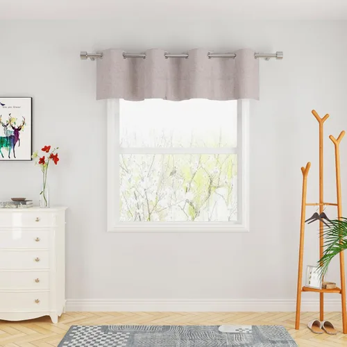 Miniatura 33 de UPOPO Cortinas de niveles de cocina negras de privacidad de lino texturizado de 24 pulgadas de largo, cortinas de café sobre el fregadero, cortinas