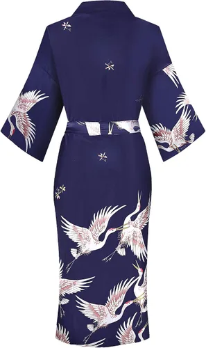 Miniatura 2 de Valennia kimono largo con estampado floral para mujer, bata, bata de baño