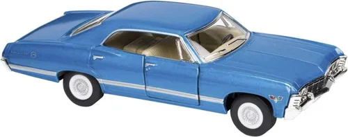 Miniatura 2 de KiNSMART - Modelo a escala 1/43 compatible con Chevrolet Impala 1967 (azul)