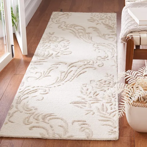 Miniatura 25 de SAFAVIEH Jardin Collection - Alfombra de área de 5 x 8 pies, color negro, lana hecha a mano, ideal para zonas de alto tráfico en sala de estar