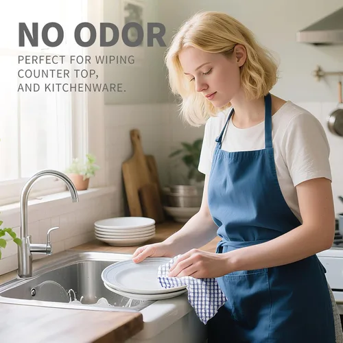 Miniatura 3 de Oeleky Paños de cocina 100% algodón para lavar platos, trapos de cocina de 12 x 12 pulgadas, paños de cocina absorbentes, paquete de 8, paños