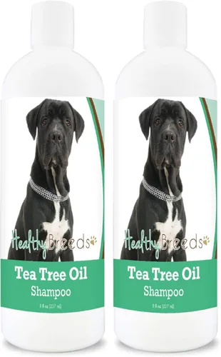 Miniatura 158 de Healthy Breeds Doberman Pinscher Champú de aceite de árbol de té, formulado para piel seca e irritada, reduce la caspa, aroma a gaulteria, 8 onzas